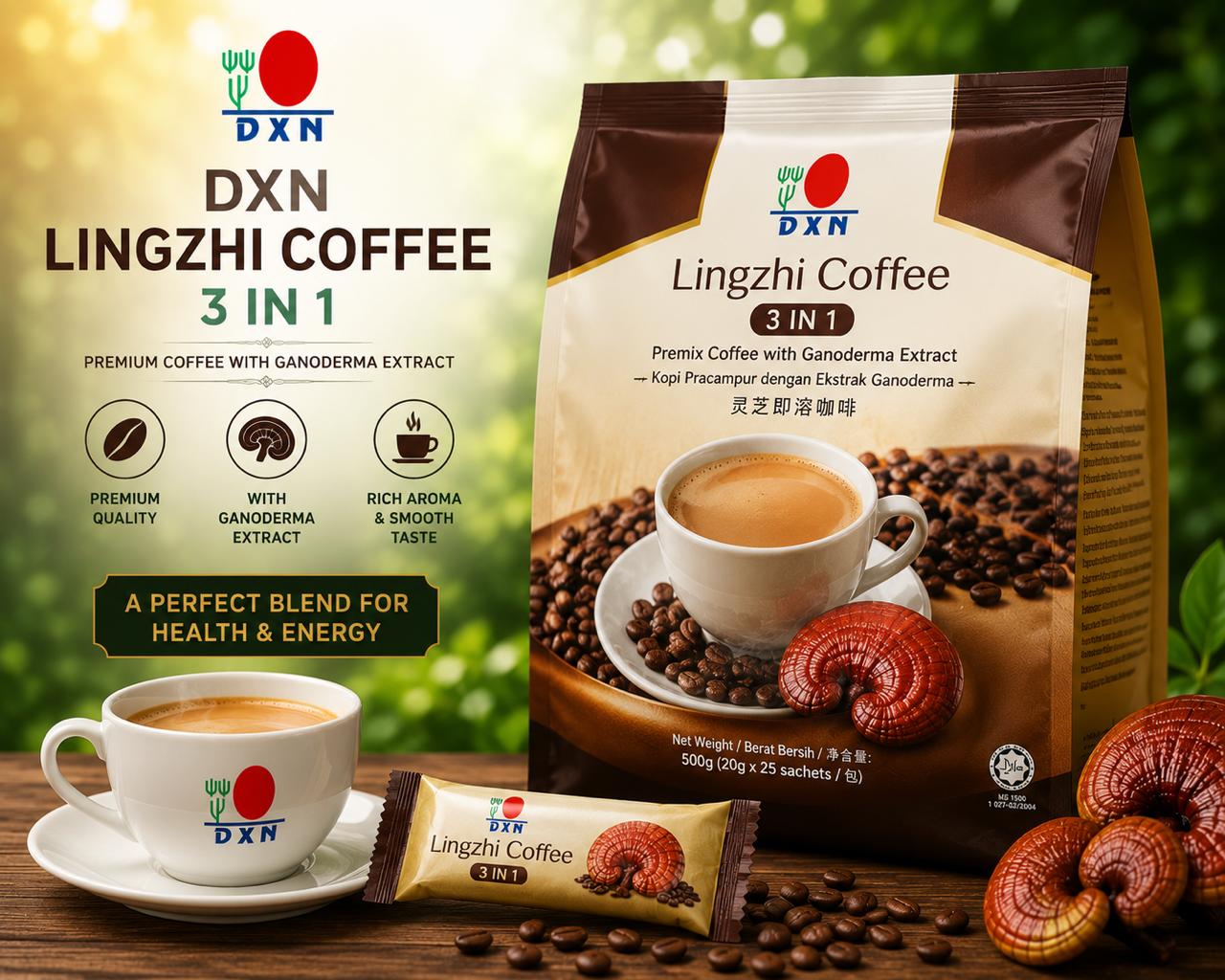 DXN Lingzi Cofee 3 in 1